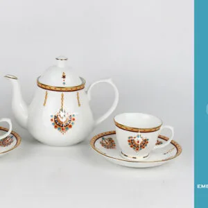 Crystal Concepts - Kettle Tea Set (Kettle, Mug & Saucer)