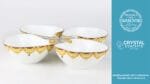 Crystal Concepts - Elliptical Bowl Embellished With Swarovski Crystals (Set Of 4 Bowls)