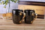 Crystal Concepts - Black Thank You Mug (Set Of 2)