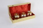 Crystal Concepts - Candy Jar Set Of 3 & Tray With Swarovski Crystals